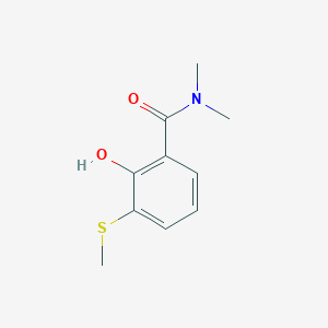 molecular formula C10H13NO2S B14830727 2-Hydroxy-N,N-dimethyl-3-(methylthio)benzamide 