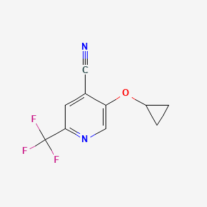 5-Cyclopropoxy-2-(trifluoromethyl)isonicotinonitrile