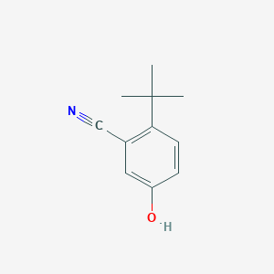 molecular formula C11H13NO B14830754 2-Tert-butyl-5-hydroxybenzonitrile 