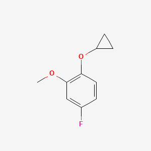 1-Cyclopropoxy-4-fluoro-2-methoxybenzene