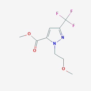 molecular formula C9H11F3N2O3 B1483080 methyl 1-(2-methoxyethyl)-3-(trifluoromethyl)-1H-pyrazole-5-carboxylate CAS No. 2097962-91-7