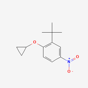 2-Tert-butyl-1-cyclopropoxy-4-nitrobenzene