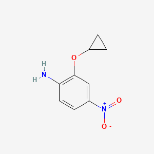 molecular formula C9H10N2O3 B14830827 2-Cyclopropoxy-4-nitroaniline 