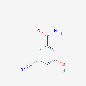 molecular formula C9H8N2O2 B14830879 3-Cyano-5-hydroxy-N-methylbenzamide 