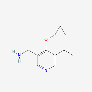 molecular formula C11H16N2O B14830892 (4-Cyclopropoxy-5-ethylpyridin-3-YL)methanamine 