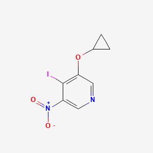 3-Cyclopropoxy-4-iodo-5-nitropyridine