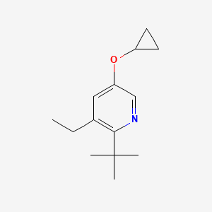 2-Tert-butyl-5-cyclopropoxy-3-ethylpyridine