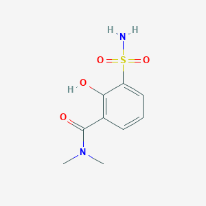 2-Hydroxy-N,N-dimethyl-3-sulfamoylbenzamide