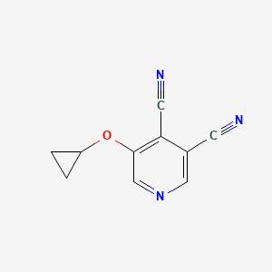 molecular formula C10H7N3O B14831007 5-Cyclopropoxypyridine-3,4-dicarbonitrile 