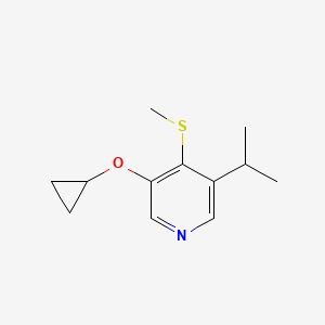 3-Cyclopropoxy-5-isopropyl-4-(methylthio)pyridine