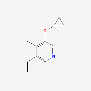 3-Cyclopropoxy-5-ethyl-4-methylpyridine