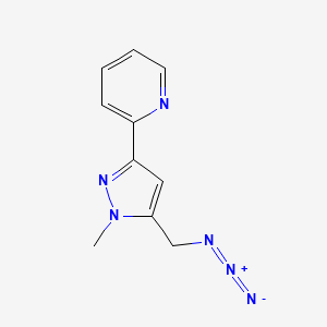 2-(5-(azidomethyl)-1-methyl-1H-pyrazol-3-yl)pyridine