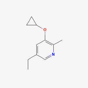 3-Cyclopropoxy-5-ethyl-2-methylpyridine