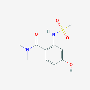 molecular formula C10H14N2O4S B14831059 4-Hydroxy-N,N-dimethyl-2-(methylsulfonamido)benzamide 