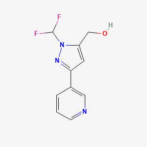 (1-(difluoromethyl)-3-(pyridin-3-yl)-1H-pyrazol-5-yl)methanol