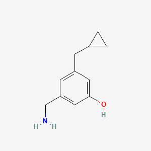 3-(Aminomethyl)-5-(cyclopropylmethyl)phenol