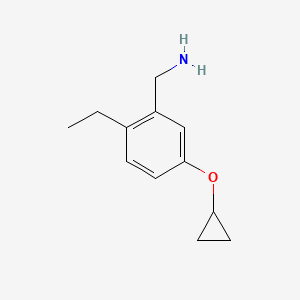 (5-Cyclopropoxy-2-ethylphenyl)methanamine