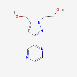 2-(5-(hydroxymethyl)-3-(pyrazin-2-yl)-1H-pyrazol-1-yl)ethan-1-ol