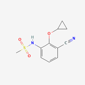 N-(3-Cyano-2-cyclopropoxyphenyl)methanesulfonamide