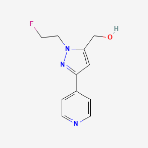 (1-(2-fluoroethyl)-3-(pyridin-4-yl)-1H-pyrazol-5-yl)methanol