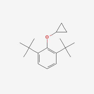 molecular formula C17H26O B14831150 1,3-DI-Tert-butyl-2-cyclopropoxybenzene 