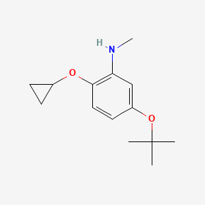 5-Tert-butoxy-2-cyclopropoxy-N-methylaniline