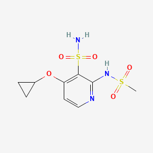 4-Cyclopropoxy-2-(methylsulfonamido)pyridine-3-sulfonamide