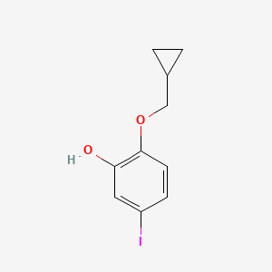 2-(Cyclopropylmethoxy)-5-iodophenol