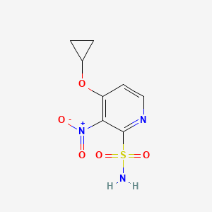 4-Cyclopropoxy-3-nitropyridine-2-sulfonamide