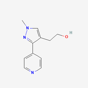 molecular formula C11H13N3O B1483124 2-(1-methyl-3-(pyridin-4-yl)-1H-pyrazol-4-yl)ethan-1-ol CAS No. 2092464-10-1