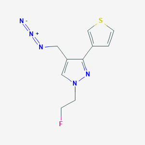 4-(azidomethyl)-1-(2-fluoroethyl)-3-(thiophen-3-yl)-1H-pyrazole