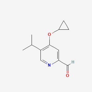 4-Cyclopropoxy-5-isopropylpicolinaldehyde