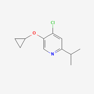 4-Chloro-5-cyclopropoxy-2-isopropylpyridine