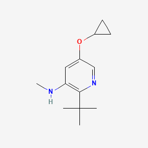 2-Tert-butyl-5-cyclopropoxy-N-methylpyridin-3-amine