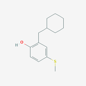 2-(Cyclohexylmethyl)-4-(methylthio)phenol