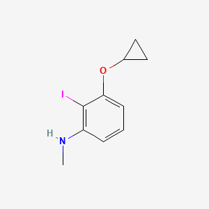 3-Cyclopropoxy-2-iodo-N-methylaniline