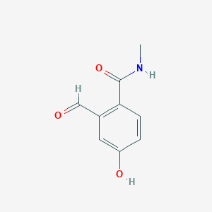 molecular formula C9H9NO3 B14831356 2-Formyl-4-hydroxy-N-methylbenzamide 