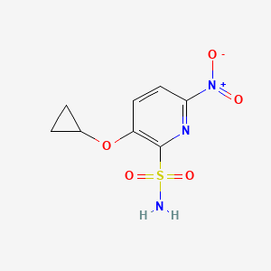 3-Cyclopropoxy-6-nitropyridine-2-sulfonamide