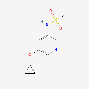 molecular formula C9H12N2O3S B14831392 N-(5-Cyclopropoxypyridin-3-YL)methanesulfonamide 