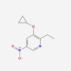 3-Cyclopropoxy-2-ethyl-5-nitropyridine