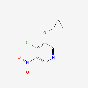 4-Chloro-3-cyclopropoxy-5-nitropyridine