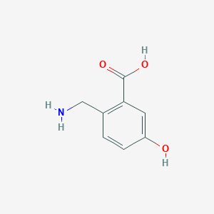 molecular formula C8H9NO3 B14831406 2-(Aminomethyl)-5-hydroxybenzoic acid CAS No. 1243285-61-1