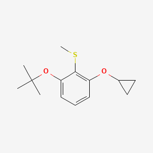 molecular formula C14H20O2S B14831417 (2-Tert-butoxy-6-cyclopropoxyphenyl)(methyl)sulfane 