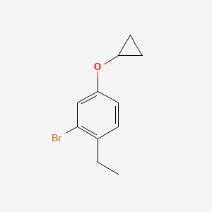 2-Bromo-4-cyclopropoxy-1-ethylbenzene