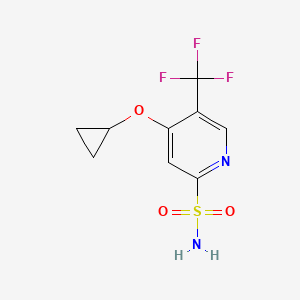 4-Cyclopropoxy-5-(trifluoromethyl)pyridine-2-sulfonamide