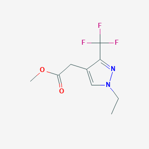 methyl 2-(1-ethyl-3-(trifluoromethyl)-1H-pyrazol-4-yl)acetate