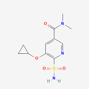 5-Cyclopropoxy-N,N-dimethyl-6-sulfamoylnicotinamide