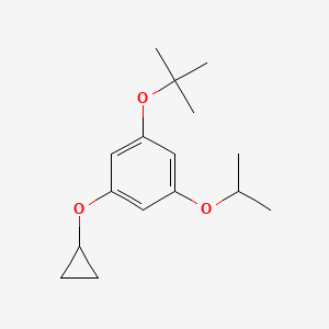 molecular formula C16H24O3 B14831533 1-Tert-butoxy-3-cyclopropoxy-5-isopropoxybenzene 