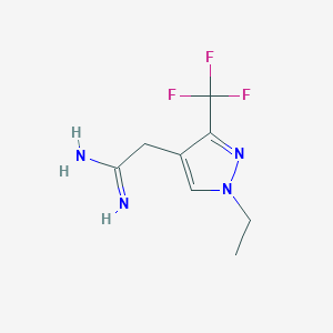 2-(1-ethyl-3-(trifluoromethyl)-1H-pyrazol-4-yl)acetimidamide