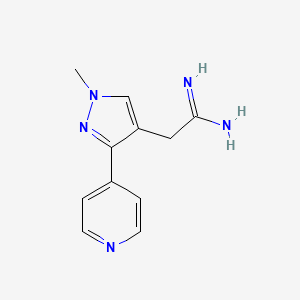 2-(1-methyl-3-(pyridin-4-yl)-1H-pyrazol-4-yl)acetimidamide